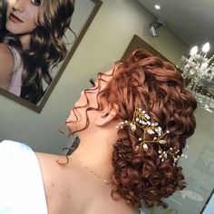 Engagement Photo Hair, Curly Hair Dos, Curly Bridal Hair, Perfect Curly Hair, Curly Prom Hair, Engagement Hairstyles, Wedding Hair Up, Mother Of The Bride Hair, Curly Wedding Hair