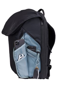 In this essential travel backpack, a streamlined design combines with adaptable features to create the perfect companion for any trip.Closure: The two-way zip-around closure allows fast access to just what you need, while a flap offers an extra layer of security.Exterior features: Travel is a breeze thanks to a water-bottle pocket, back-panel security pocket, luggage sleeve and adjustable straps for ultimate comfort.Interior features: A 16" laptop fits into the backpack, while a padded sleeve pr Functional Backpack With Anti-theft Pocket For Trips, Versatile Backpack Luggage With Anti-theft Pocket, Versatile Anti-theft Backpack Luggage, Modern Backpack With Functional Pockets For Outdoor Activities, Functional Luggage With Anti-theft Pocket For Trips, Versatile Backpack With Anti-theft Pocket For Trip, Versatile Travel Accessories With Zipper Pocket For Outdoor Activities, Commuting Luggage With Functional Pockets, Backpack With Functional Pockets For Trips