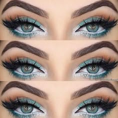 42 Sexy Eyes Makeup Looks For Every Occasion Make Up Mata, Rock Makeup, Silver Eye Makeup, Makeup Hacks, Makeup For Green Eyes