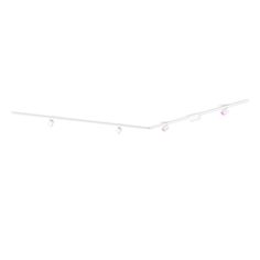 This ceiling track lighting kit in white includes four cylinder spotlights, four 39.4 inch rails, a PSU that sits in between two rails, and connectors to create an L shape that turns to the left. Philips Hue, Smart Things, Hue Philips, Security Cameras For Home, Smart Lighting, Floor Lights, Recessed Lighting, Table Lamp Lighting, L Shape