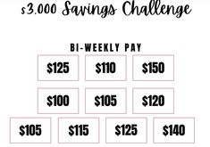 Money Saving Methods 8 Week Savings Challenge, 3000 Biweekly Savings Plan, 3000 Savings Challenge Biweekly, Bi Weekly Savings Challenge 2024, Saving Plan Biweekly, Every 2 Weeks Saving Plan, Savings Challenge Weekly, Savings Challenge Biweekly, Biweekly Savings Challenge