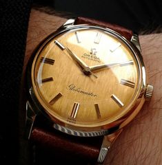 Omega Globemaster, Classy Watches, Hipster Accessories, Omega Watch Vintage, Nice Watches, Swiss Army Watches, Leather Gear, Vintage Omega