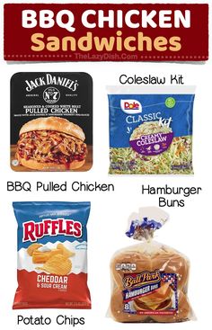 the different types of chicken sandwiches are shown in this graphic above it's description