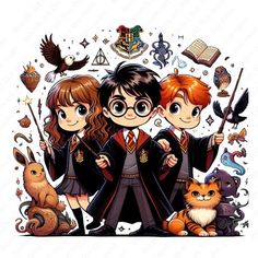 harry potter and hermi friends