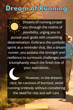 Dreaming of running is a sure sign that you’re on your path. You’re traveling somewhere, either psychologically, emotionally, spiritually, or physically. You’re headed in the right direction... Health Guru, Dream Interpretation, Self Care Activities, Finish Line, The Dream, Pay Attention, Natural Remedies