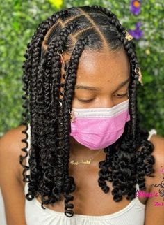 boho knotless shoulder length Big Short Box Braids With Curls, Cori Leroy Braids With Curls, Braided Hairstyles For Black Girls Teens, Big Plaits Hairstyles Black Women, Braided Hairstyles For 12-13, Natural Hairstyles For 12 Year Girl Black, Teen Braids Hairstyles, African Kids Hairstyles Girls Easy, Protective Hairstyles Braids For Kids