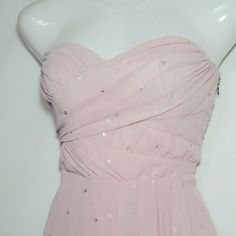 Express Dress This Cute Cocktail Party Dress Has A Detailed Work On The Front, Pink Champagne Color With Shiny Dotst, It Is Above The Knee, Strapless, Has Side Zip, Shell 100% Polyster & Lining 95% Poly, 5% Spandex. Could Pass For Nwot Bust= 28 Pit To Pit Length = 25" Waist =13" Elegant Pink Knee-length Bodycon Dress, Elegant Pink Knee-length Sleeveless Dress, Glamorous Pink Knee-length Mini Dress, Elegant Pink Mini Dress With Heart-shaped Neckline, Pink Cocktail Dress With Heart-shaped Neckline, Cocktail Party Dress, Express Dresses, Pink Champagne, Champagne Color