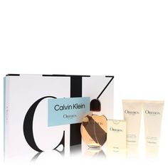 Obsession for Men by Calvin Klein 4 PC Gift Set (EDP 4.2 oz & 0.67 oz + A/S Balm 3.4 oz + All Over Body Wash/Gel 3.4 oz) Size: 4 Pc. Gift Set.  Color: Multicolor. Calvin Klein Gift For Him, Calvin Klein Gifts, Calvin Klein Obsession, Masculine Scent, After Shave Balm, Aromatic Herbs, Mandarin Orange, Mens Fragrance, After Shave