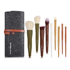 PRICES MAY VARY. 【Simplify Your Beauty Routine】 - This art deco-inspired range of makeup brushes covers all the bases, including Contour brushes, blending brushes, foundation buffer brushes, Highlighter brushes, Smudge brushes, Concealer brushes, Eyeliner Brushes and fluffy powder brushes. Our high-quality brushes are designed for incredibly easy application to speed up and simplify your daily makeup routine. 【Each Brush is Made of Premium Materials】- The wooden and medium length handle gives yo Kabuki Makeup, Eye Makeup Set, Essential Makeup Brushes, Daily Makeup Routine, Travel Makeup Brushes, Highlighter Brush, Make Up Brushes, Contour Brush, Professional Makeup Brushes