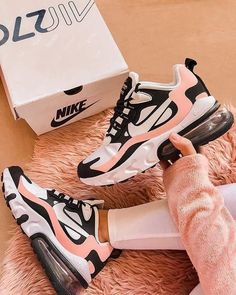 Sepatu Platform, Womens Nike Air Max 270, Bleached Coral, Outfit Nike, Nike Outfit