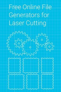 a blueprinted book cover with the title free online file generators for laser cutting