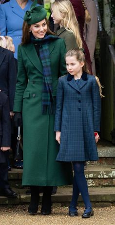 the royal family are all dressed up for christmas