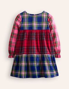 The clue's in the name. Let the twirling competition competence in this dress with its layers and layers of tiers. Boden Kids, Twirly Dress, Tartan Dress, Chunky Knitwear, Formal Shirts For Men, Newborn Dresses, Set Outfit, Long Sleeve Pyjamas, Newborn Outfits