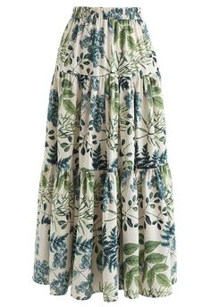 Maxi Skirt Pattern, Rok Midi, Womens Maxi Skirts, Printed Midi Skirt, Dresses Ideas, Midi Skirts