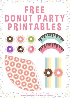 free donut party printables for kids and adults