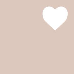 a white heart on a beige background