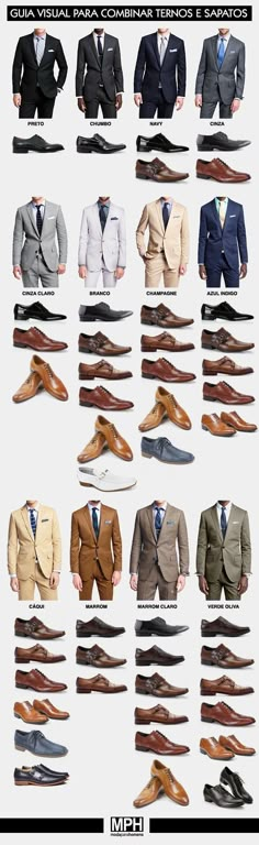 25 Life-Changing Style Charts Every Guy Needs Right Now Suits And Ties, Style Chart, Suit Shoes, Man Ray, Wedding Suits Men, Suit Style, Gentleman Style