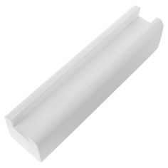 an image of a white plastic door stopper on a white background with clipping for text