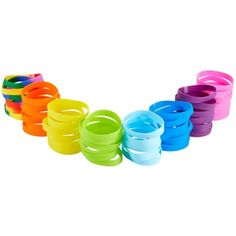 This 48-pack of silicone wristbands is perfect for party favors or team spirit. They are the ideal gift for kids and adults alike. Use them when you have to break out into groups or to make someone feel colorful. Eight bright and vibrant colors are available, and there are six of them each in the pack of 48. The stretchy silicone stretches to fit almost anyone. The circumference of each bracelet is 8.1 inches, and the width is 0.4 inches. Color: Multicolor. Sublimation Gifts, Real Christmas, Team Games, Silicone Bracelets, Break Out, Sports Teams, Gift For Kids, Wristbands, Team Spirit