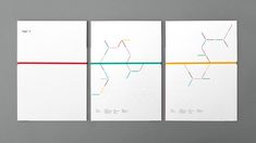 three different colored lines are shown on the same sheet of paper, each with an image of