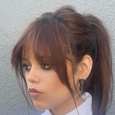 Hair Inspiration Long, Bangs With Medium Hair, Fringe Hairstyles, Long Hair With Bangs, Hair Color And Cut, Hair With Bangs, Sleek Hairstyles, Hair Inspo Color, Curtain Bangs