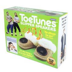 the box for toetunes slipper speakers