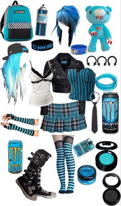 Blue Emo Outfits, Where To Buy Scene Clothes, Purple Scene Outfits, Pink Scenecore Outfit, Scene Outfit Inspo Masc