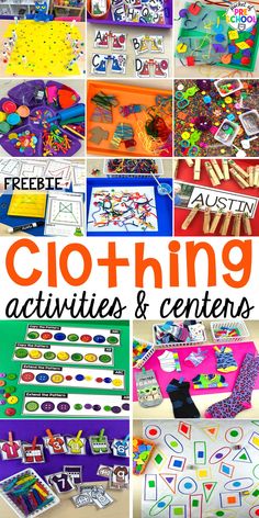 collage of activities and crafts for kids to do in the classroom with text overlay