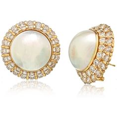 Capture the essence of elegance and sophistication with these exquisite 14K Yellow Gold Mabe Pearl and Diamonds Earrings. Indulge in the luxurious allure of these stunning earrings that will leave you feeling radiant and enchanting.Handcrafted with meticulous attention to detail, these earrings showcase the timeless beauty of mabe pearls. The lustrous round mabe pearl takes center stage, exuding an aura of grace and femininity. Its creamy hue adds a touch of ethereal charm, making it a captivati Luxury Yellow Gold Elegant Pearl Earrings, Luxury Yellow Gold Diamond Earrings With Gemstones, Luxury Diamond Cluster Earrings For Formal Occasions, Luxury Yellow Gold Cluster Earrings With Gemstones, Luxury Brilliant Cut Cluster Earrings, Luxury Brilliant Cut Pearl Earrings For Evening, Luxury Gemstone Cluster Earrings For Anniversary, Luxury Gemstone Cluster Earrings For Formal Occasions, Luxury Yellow Gold Diamond Pearl Earrings