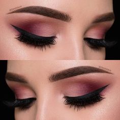 Black Eye Makeup, Makijaż Smokey Eye, Makeup Goals, Lily Collins, Gel Eyeliner, Eye Make, Love Makeup, Eyeshadow Looks, Pretty Makeup