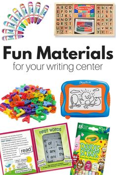 fun materials for your writing center