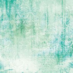 an abstract green background with blue and white designs on the bottom half of the image