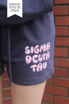 Sorority Names, Sorority Events, Bubble Letter, Sorority Designs, Big Little Reveal, University Tees, Letter Matching, Midnight Sky, Bubble Letters