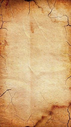 an old grungy textured paper background with some cracks in the middle and one corner missing