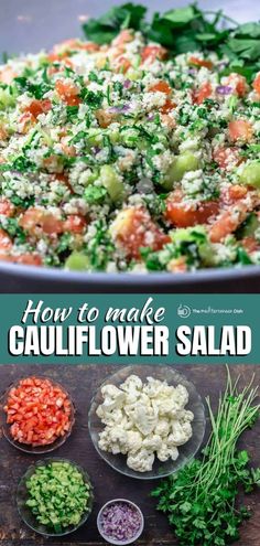 how to make cauliflower salad with fresh herbs