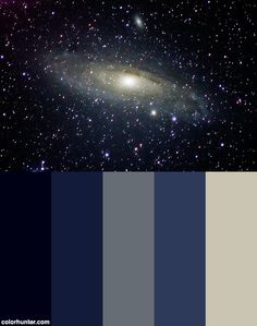 an image of the galactic sky with stars and planets in color palettes, including blue,