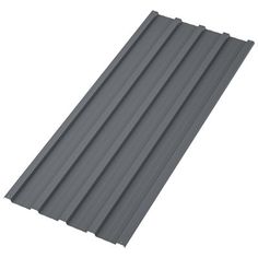 a gray corrugated roof on a white background