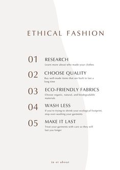 a white poster with the words, how to make it fashionable for your fashion business