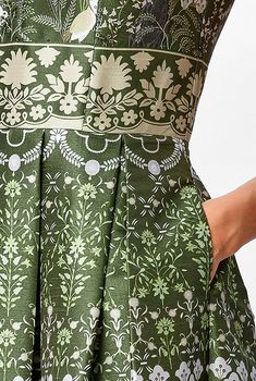 Floral Bird Tile Print Dupioni Maxi Dress Wedding Bridal Party, Tile Print, Style Change, I Love A, Womens Size Chart, Fabric Shop, Tops For Women, We Wear, Skirt Top