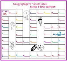 a game board with letters and numbers for children to learn how to read the letter s