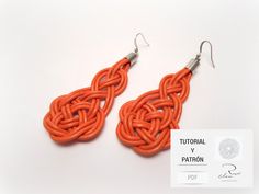 Tutorial with step by step instructions to make a Celtic knot macrame earrings includes patterns and explanatory videos.  Contains :  - Pattern and tutorial for making Celtic macrame knot earrings, the pattern has a QR code that links to the video with the tutorial.  - Pdf file with the list of all the materials needed to make the earrings.  -File with tips and tricks to make knots, also contains two videos where you can see how to apply the tricks.  IT IS A DOWNLOADABLE DIGITAL PRODUCT, NO PHYS Celtic Knot Earrings, Knot Braid, Celtic Earrings, Earring Kit, Macrame Earrings, Color Balance, Macrame Knots, Knot Earrings, Exclusive Jewelry