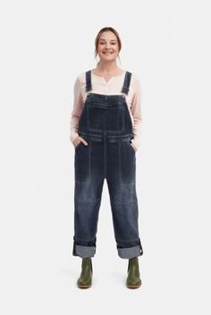 These overalls exude timeless appeal with their classic design and distressed finish. The convertible feature allows you to adapt to gardening demands, while the vintage wash adds character. The fabric is lightweight denim with stretch allowing for maximum comfort when gardening. Inseam 30 1/2 Front bib with zip pocket Additional layer at the knees for extra abrasion resistance Adjustable shoulder straps Convertible hem Comfortable stretch Five pockets Machine wash Imported Martha Stewart Garden, Work Overalls, Tractor Supplies, Tractor Supply, Casual Friday, Overalls Women, Martha Stewart, Business Casual, Convertible