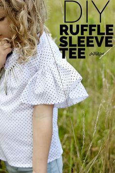 Zippy Top Hack | DIY Ruffle Sleeve Blouse | Pattern Hack | DIY ruffles | How to Add Ruffles to a Pattern | Ruffle Tutorial || See Kate Sew #diyrufflesleeveblouse # diyruffles #sewingtutorial #seekatesew Ruffle Tutorial, Sew Ins, Fabric Purses, Sewing Projects For Kids, Sewing Projects For Beginners