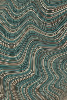 an abstract background with wavy lines in shades of blue, brown and beige on top of each other