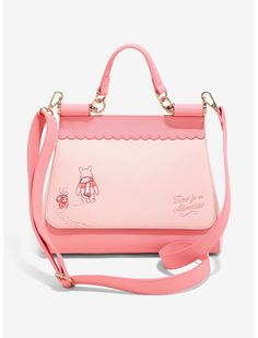 Loungefly Disney Winnie the Pooh Piglet and Pooh Pink Crossbody Bag — BoxLunch Exclusive | BoxLunch Crossbody Bag Disney, Disney Merch Pink, Winnie The Pooh Handbag, Piglet And Pooh, Loungefly Purse, Winnie The Pooh Shirt, Winnie The Pooh Piglet, Pooh Piglet, Inspired Handbags