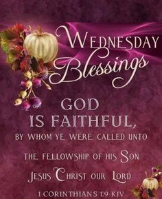 a poster with the words wednesday blessing