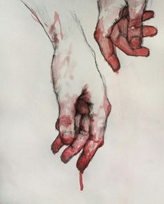 رعب نفسي, Blood Art, Hand Reference, Dark Art Illustrations, Hand Art Drawing, Hand Art, Book Art Drawings, Art Aesthetic, Art Drawings Sketches Simple