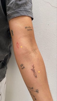 a person with a tattoo on their arm