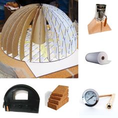 there are many different types of tools to build a dome house with wood and paper