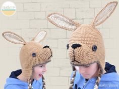 "Kangaroo Joey Hat PDF Crochet Pattern with Instant Download CROCHET LEVEL: Easy FORMAT: PDF, 19 pages, 11.7 MB (mobile devices friendly). The pattern is written row-by-row using US crochet terms. It also includes many optional diagrams, step-by-step photos, and a conversion chart to UK terms. LANGUAGE: English SIZES: Baby, Toddler, Preschool, Child, Preteen, Teen-S, Adult-M, Adult Large-L. SIZE CHART (Head Circumference): * Baby (6-12 mo) 17\"-18\" (43.2-45.7 cm) * Toddler (12-24 mo) 18\"-19\" Crochet Kangaroo, Kangaroo Joey, Us Crochet Terms, Knitting Business, Crochet Diagrams, Hat Crochet Pattern, Crochet Terms, Hat Base, Animal Hats